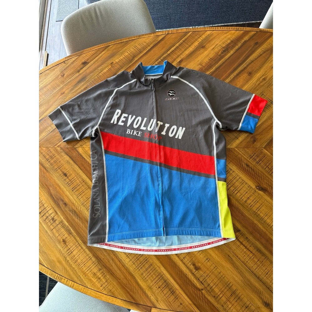 Zoca Gear Men's Revolution Bike Shop Solana Beach CA Cycling Jersey - XL